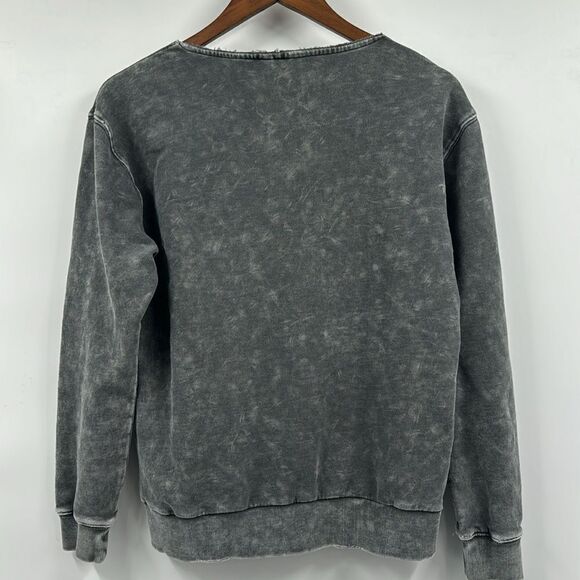 Kut From the Kloth Acid Washed Distressed Sweatshirt XS - Picture 3 of 6